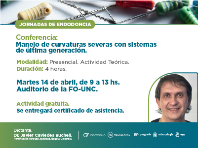 Conferencia abierta :  “Manejo de curvaturas severas con sistemas de última generación”.