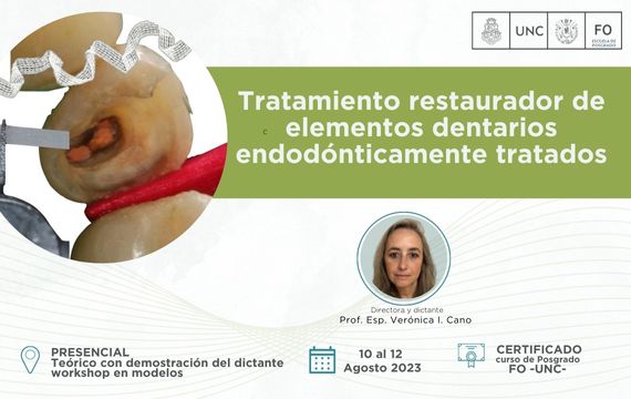 Tratamiento restaurador de elementos dentarios endodónticamente tratados.2023.